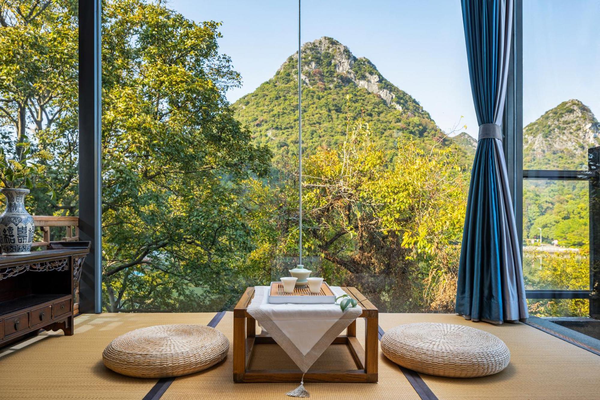 Guilin Heshe Lakeside Resort-Free Pick Up Service Stay Two Nights Bagian luar foto