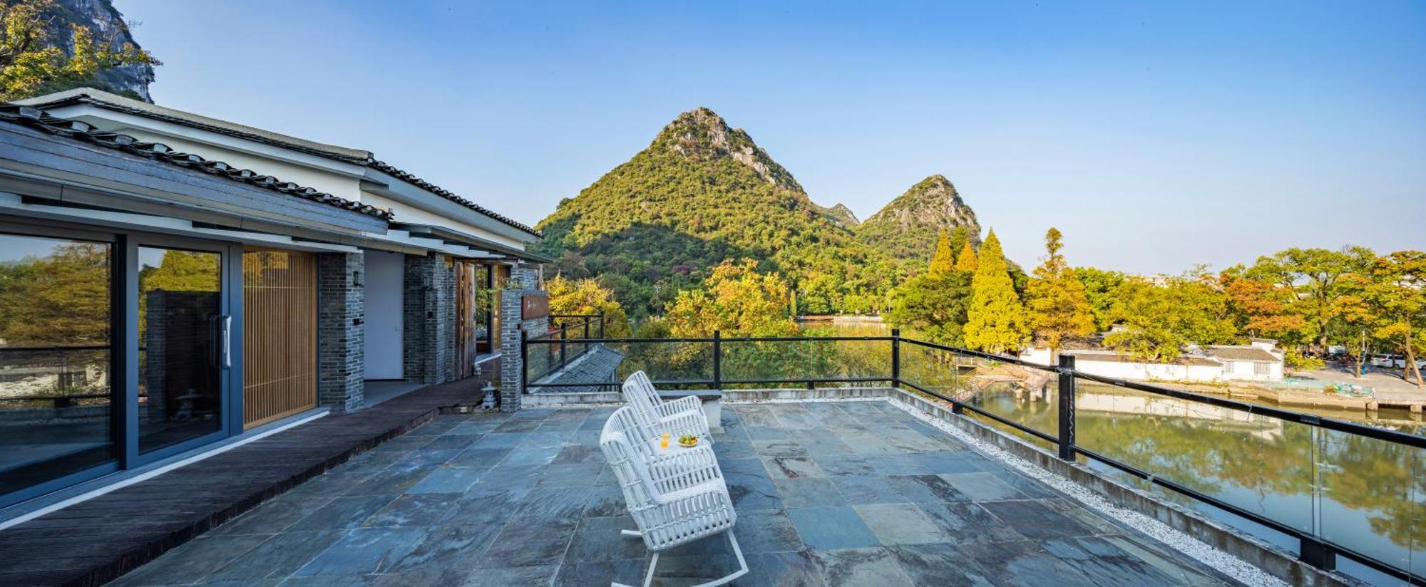 Guilin Heshe Lakeside Resort-Free Pick Up Service Stay Two Nights Bagian luar foto
